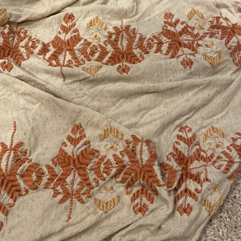 Free People off the shoulder embroidered top - Picture 4 of 5